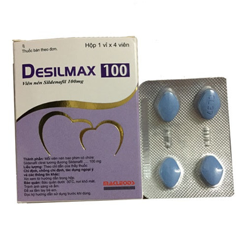 Thuốc Desilmax 100 mg điều trị rối loạn cương dương