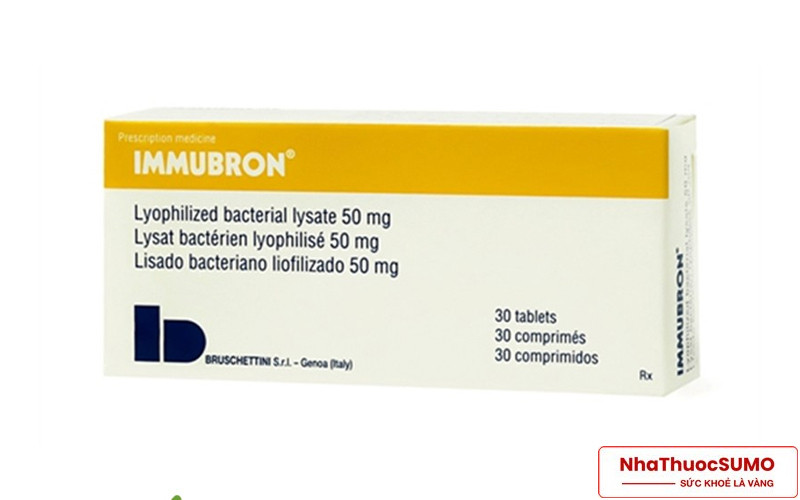 Thuốc Immubron được bào chế dưới dạng viên nén tan trong miệng, rất tiện lợi và dễ sử dụng.
