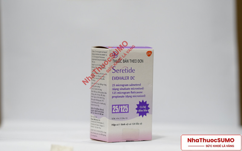 Sản phẩm Seretide được bào chế dưới dạng hít hoặc xịt.