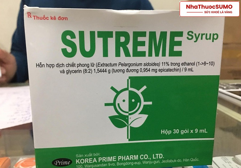 Thuốc Sutreme là một trong những sản phẩm giúp điều trị ho rất hiệu quả