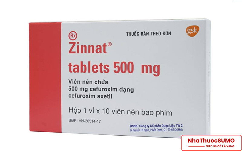 Zinnat 500mg được sử dụng nhiều trong điều trị các nhiễm trùng do vi khuẩn