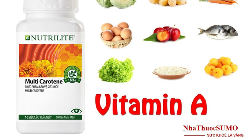 Vitamin A được tổng hợp trong các viên uống có sẵn