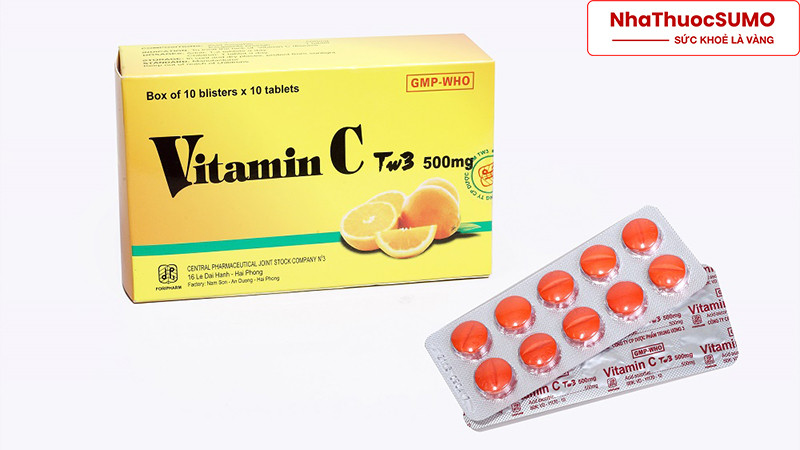 Vitamin C của công ty CP dược phẩm Trung ương 3 Việt Nam