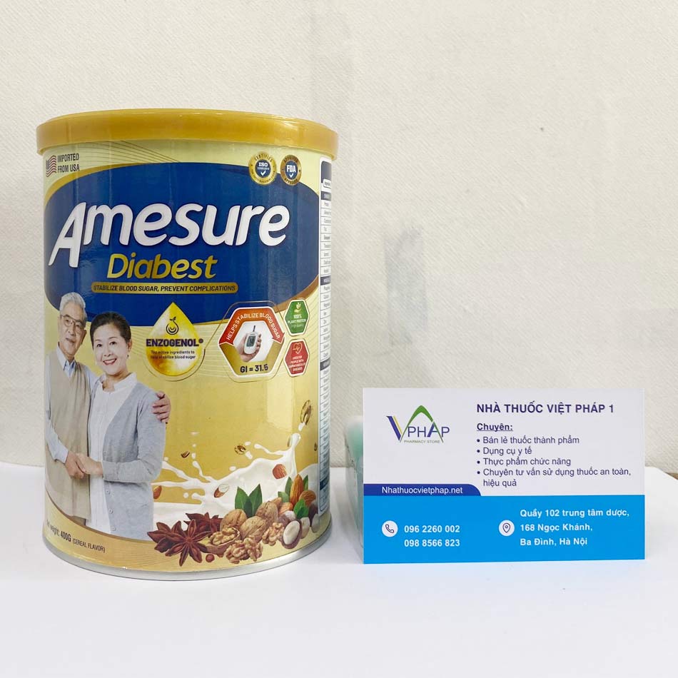 Sữa Amesure Diabest tại Nhà thuốc Việt Pháp 1
